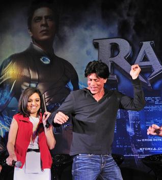 Airport metro line hosts Shah Rukh's Ra.One promotional show